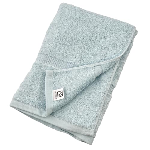 泉州こだわりタオル ボヌール 甘撚りバスタオル 60×125cm アクアブルー 1枚