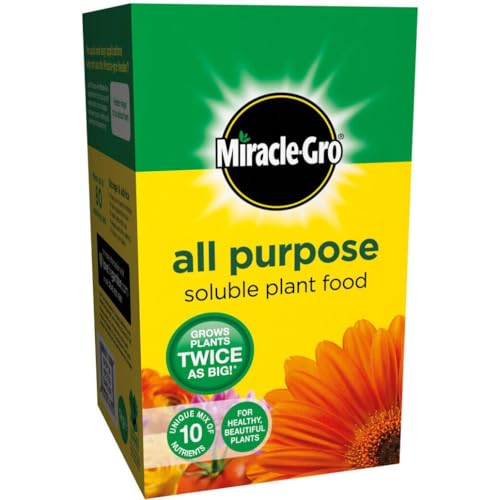 ASA® Miracle Gro All Purpose Soluble Plant Food Feed Fertiliser - Growth Fertilizer - Grow Plants Twice As Big - For Indoor and Outdoor Planting (500g)