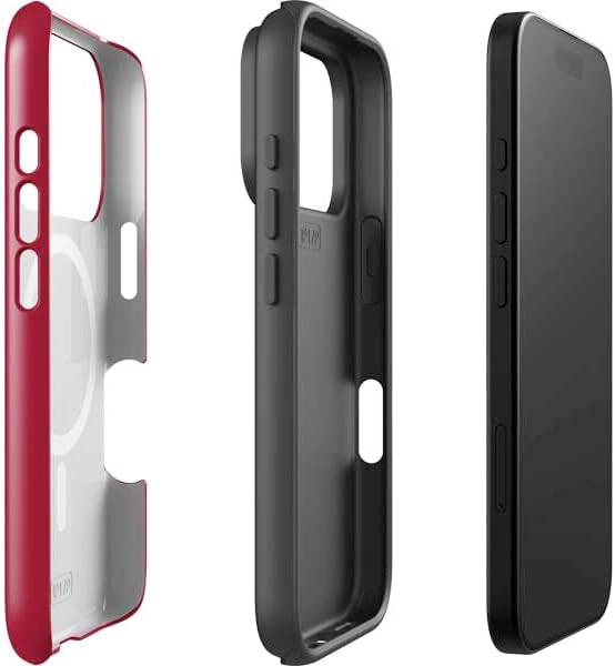 Skinit Impact Phone Case Compatible with iPhone 17 Pro Max Magsafe - Officially Licensed University of Arkansas-Fayetteville Razorbacks Red Logo Design