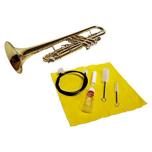 Libretto Trumpet (Cornet) All-Inclusive Care Kit W/Instructions + Trumpet Wah-Wah Mute, Excellent For Practice & Performance #TOP4