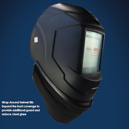 Cubierta para casco de soldar de cuero tipo split 2 piezas miniatura 4