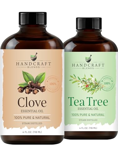 Set Aceites Esenciales Árbol de Té y Clavo 2x4oz