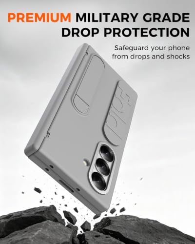 Image of Hybird Shockproof Back Cover Case for Samsung Galaxy Z Fold 8 Ultra Case with Wrist Strap, Screen Protector, Stand & Hinge Z Fold 8 Ultra 5G Cover