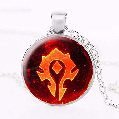 Wow World of Warcraft - Collar con colgante de horda para mujer y hombre Cover