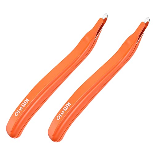 YOKIVE 2 Stück Tackerentferner, Büro Magnetischer Hefterzieher | Entfernen Sie Heftklammern ideal für Büro, Zuhause, Schreibtischzubehör (Orange)