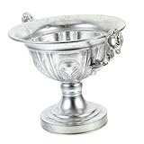 Design sophistiqué : le vase d'art en fer présente un design sophistiqué qui ajoute une touche d'élégance à la pièce, vase d'extérieur, pot de fleurs rétro