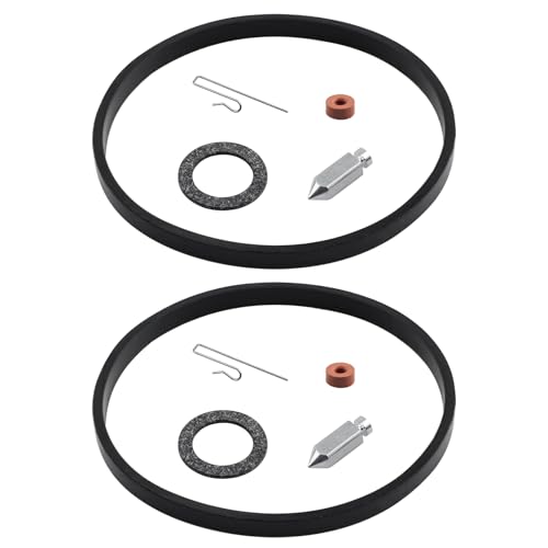 056-154 Replacement tecumseh carburetor rebuild kit, Float Valve Kit, Replace Tecumseh 631021 631021B631021A V40 V50 V60 VM80 H30, Carburetor Needle Seat Bowl Gasket Rebuild Repair Kit, 2 Pack
