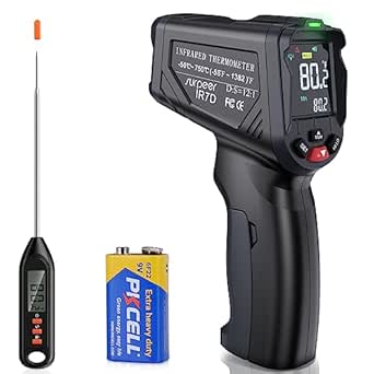 Pistola Termómetro Infrarrojo Inkbird - Rango -50°C A 550°C, Láser, Ideal Para Cocina, Hornos Y Pizza