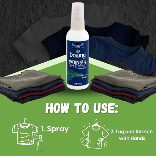 Wrinkle Release Spray Bundle. Includes Three Downy Wrinkle Release Spray, 3 Fl Oz each. Travel essentials, Fabric Softener Spray, and Anti Wrinkle Spray. With a Good For My Home Box! (3-Bottles) - Thumbnail 7