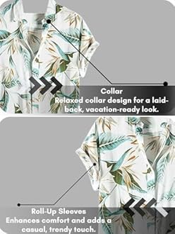 Leriya Fashion Men's Casual Rayon Relaxed Fit Shirt Button Down Summer Shirts for Men | Stylish Printed | Short Sleeve | Trendy (Available in Plus Size and Combo Pack of 2)