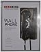Crosley CR55-BK Wall Phone with Push Button Technology, Black
