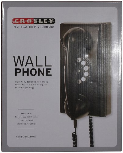 Crosley アメリカ 公衆電話 BLACK Phone レトロ Crosley 1950s Style Payphone - Black (CR56-BK) for sale