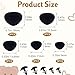 Incinkod 25 Pcs Safety Noses for Amigurumi, 7/9/11/12/15mm Plastic Safety Noses for Stuffed Animals, Black Crochet Plush Toy Doll Bear Accessories with Washers for Stuffed Doll