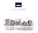 iExcell 50 Pcs M5 x 20mm/25mm/30mm/35mm/40mm Stainless Steel 304 Hex Socket Button Head Cap Screws Assortment