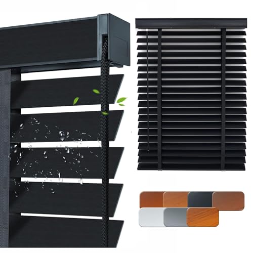 Blackout Faux Wood Blinds 2 Inch Slats