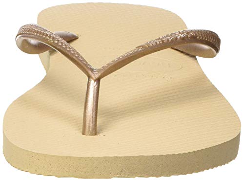 Chinelo Slim, Havaianas, Feminino, Areia/Dourado Claro, 33/34
