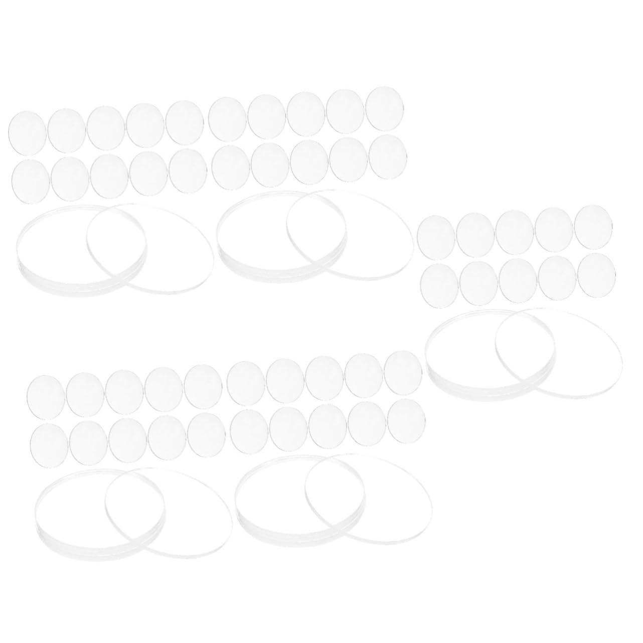 Ciieeo 100pcs Acrylic Discs Acrylic Blanks for Crafts Model Making and Display Circle Sheets Thick