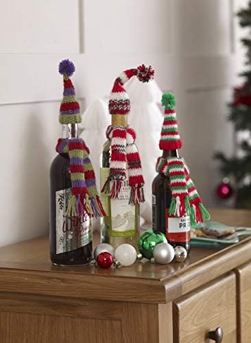 King Cole Christmas Knits Book 4 - Baubles Tea Cosy Cushion Stocking Garland & Shelf Sitters