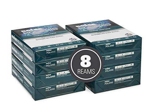 Boise Polaris Premium Laser Paper, 8.5" X 11" Letter, 98 Bright White, 24 Lb., 8 Ream Carton (4,000 Sheets) #TOP1