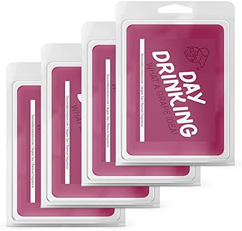 Day Drinking Wine Wax Melts (4 Pack) Sangria and Raspberry Fizz Scented Soy