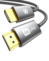 Silkland 4K HDMI Cable 2M, High Speed HDMI 2.0 Cables [Gold Plated, Nylon Braided] HDMI ARC Cord, HDR 4K@60Hz, 2160/1080P, 18Gbps, 3D HDCP 2.2 Compatible for Xbox PS5 Fire/Roku TV Soundbar Blu-ray