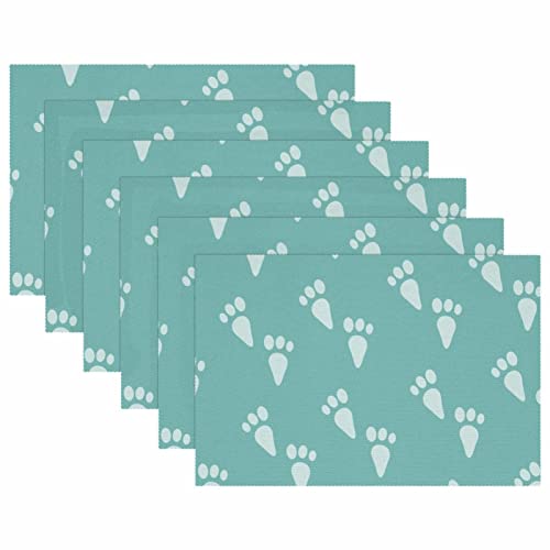 Sets de table de qualité supérieure en tissu Oxford à motif - 6