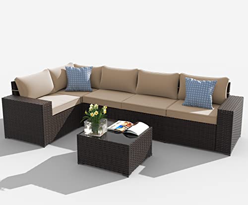 Asjmr Outdoor Cushion Covers 11 Pieces Patio Cushion Covers Replacement For Outdoor Furniture Patio Furniture Set Outdoor Cushion Slipcovers, Outdoor Seat Cushion Covers And Back Pillow Covers - Tan #TOP7
