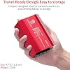 300W Power Inverter DC 12V to 110V AC Car Outlet Adapter with USB-C[PD65W] & USB-A[QC18W] Fast Charging Ports and Dual AC Outlets Car Power Inverter for Phone, Laptop on Road Trip (Red) (Red)