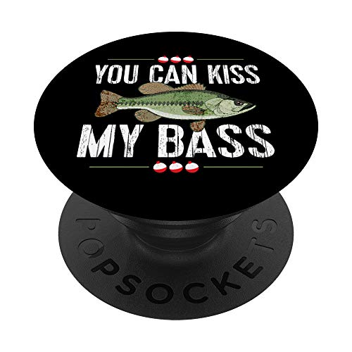 Funny Bass Fishing TShirt Guys Bobbers PopSockets Supporto e Impugnatura per Smartphone e Tablet