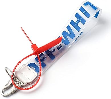 Amazon.com: OW Off Keychain Lanyard for Keys - White