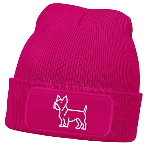 Cadeau propriétaire de chien bonnet tricoté pour femme motif Rottweiler