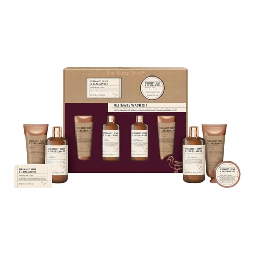Baylis & Harding The Fuzzy Duck Bergamot Hemp & Sandalwood Mens Ultimate Wash Kit Gift Set (Pack of 1) - Vegan Friendly
