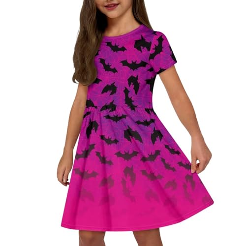 Image of Short Sleeve Dress for Girls with Pockets Cute Toddler Girl Clothes Summer 2-12