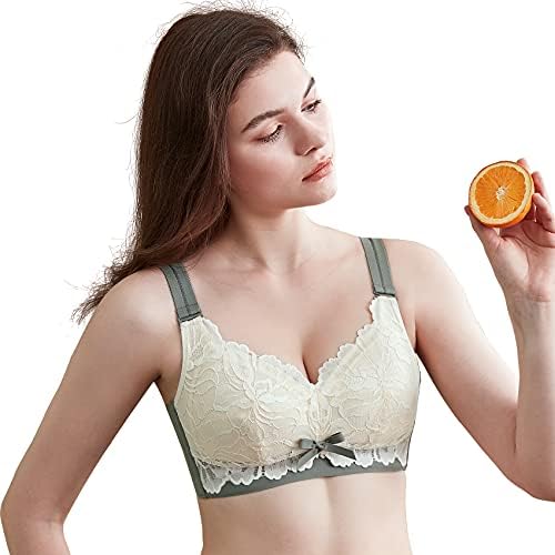 Baetty 32-40(B-DDD) Natural Oak Latex Wireless Wide Straps Minimizer Bras 4547