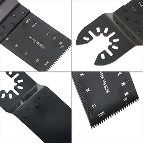 Kimllier 100Pcs Oscillating Tool Blades, Quick Release Durable Oscillating Tool, Fit For Precision Wood And Plastic Longer Wavy Tooth Multi Tool Blades #TOP3