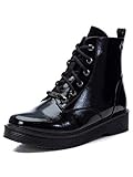 Botín sra. Charol negro XTI 44552, Botas Cortas al Tobillo Mujer, Negro, 39 EU