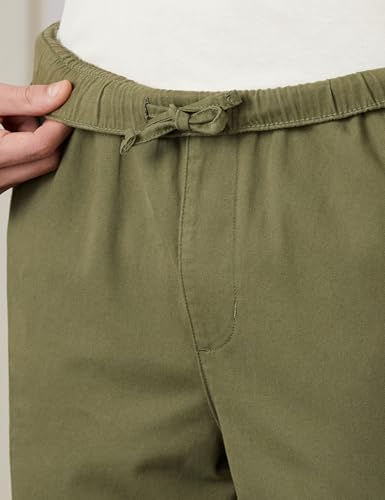 Image of Amazon Brand - Symbol Men's Relaxed Fit Casual Trouser (Elasticated Waistband | 100% Cotton | Available in Plus Sizes)