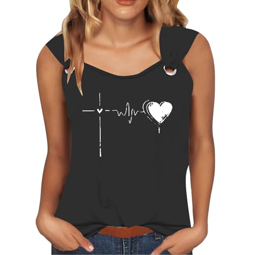 Camiseta sin mangas clásica para mujer, estilo moderno,...