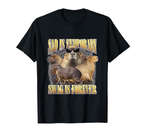 Swag is Forever Funny Capybara Unhinged Gen Z Meme Cringe T-Shirt