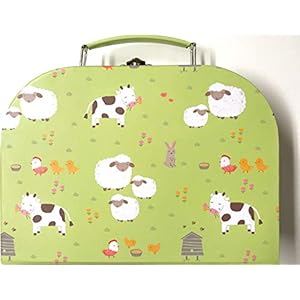 Sass and Belle koffer/kinderkoffer, poppenkoffer, opbergdoos. Kartonnen koffer, 3 verschillende maten. S / Klein…