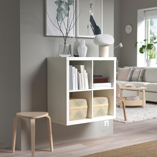 Rangement Kallax blanc laqué 77 x 77 cm pour optimiser les petits espaces - 4