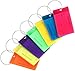 Luggage Tags for Suitcases, 7 Pack Bag Tags With Bright Colors & Steel Loops, Flexible Silicone Personalized ID Identification Labels Set For Bags & Luggages