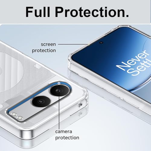 Image of TOUCCH Opeplus Nord 4 Clear Silicone Case (Transparent) | Shock Proof Scratch-Resistance Design & Camera Protection | Premium Slim Back Cover for Opeplus Nord 4 | Soft Matte Silicone - Transparent