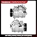 PHOBOOS A/C Compressor with Clutch Compatible with BMW 128i 130i 320i 325Ci 325i 325xi 328i xDrive/328xi 330Ci 330i 525i 530i M3, 2005-2013 2.2L/2.5L/3.0L/4.8L/5.0L Models, Fast Cooling, Ref. 158357