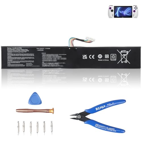 Woskjxas C41N2208 Ersatzbatterie für ASUS ROG Ally (2023) RC71L NR2301L Handheld Gaming Console, C41N2208 Konsole Batterie