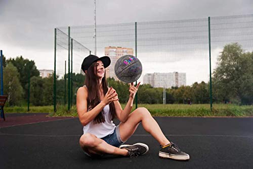 Reboilphase Leather Basketball (Size 3~7)- Kids Basketball, Small Basketball, Youth Basketballs, Basketball Gift - Size 7 Blue&Golden #TOP5