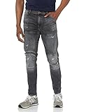 G-Star Raw Men's 5620 3D Zip Knee Skinny Fit Jeans, Vintage Ripped Basalt, 32W x 32L
