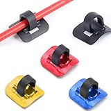 【Multifunción】-Las abrazaderas para cables de bicicleta son adecuadas para fijar mangueras de bicicleta, mangueras de tubería de freno, mangueras de transmisión y mangueras de aceite de cuadro. Mantenga ordenados los cables de las bicicletas de montaña, de carretera y de las bicicletas plegables.