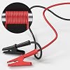 Goupchn Alligator Clips Electrical Test Leads Dual Ended Crocodile Wire Cable with Full-wrap Insulating Clips Flexible Copper Cable Wire 5PCS for Electrical Testing 1.64ft/0.5m