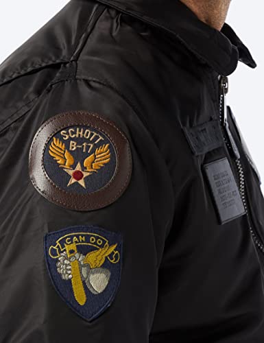 Schott Oharavint Giacca, Nero (Black Black)